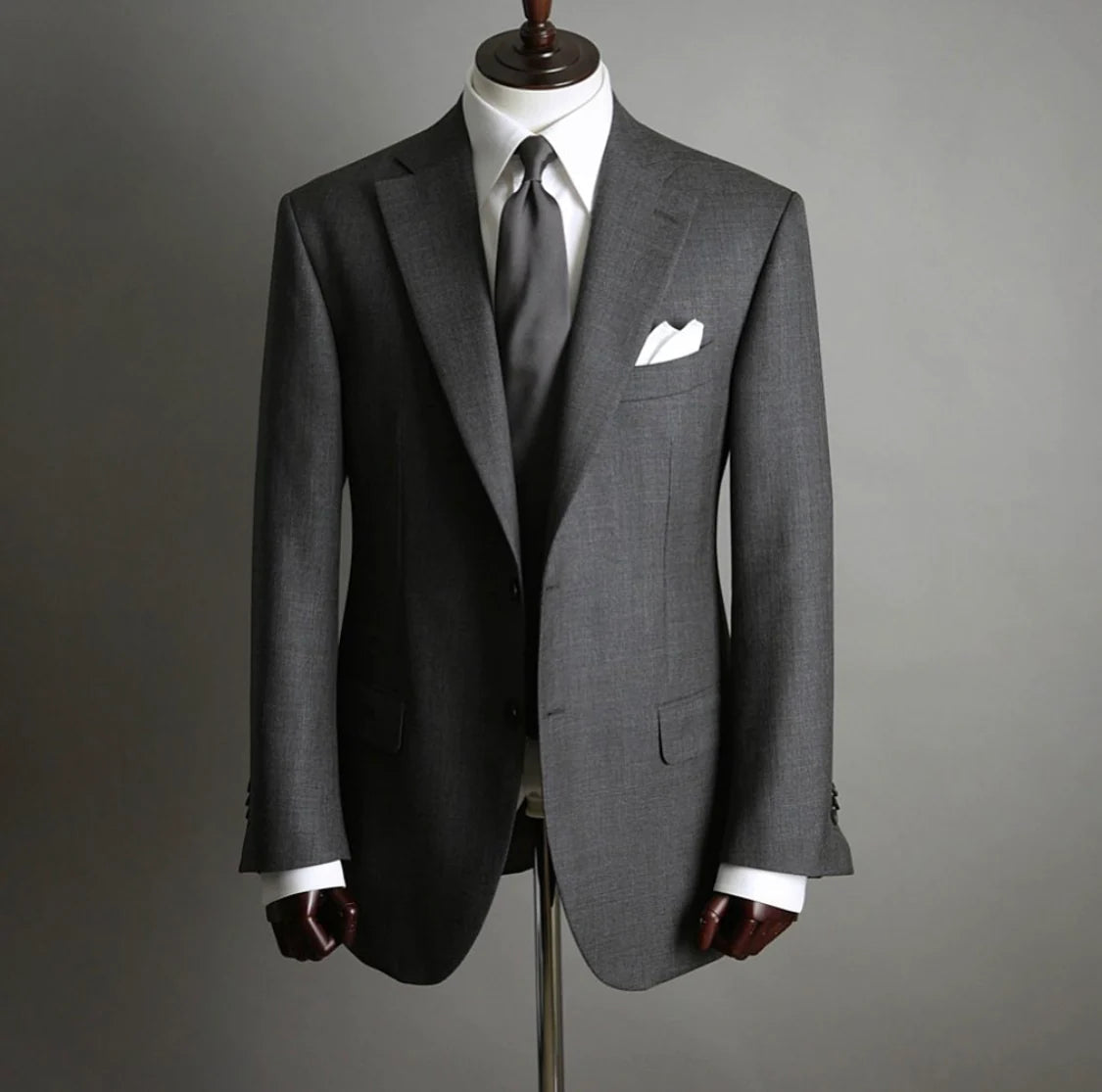 Traje Gris Medio Su Misura