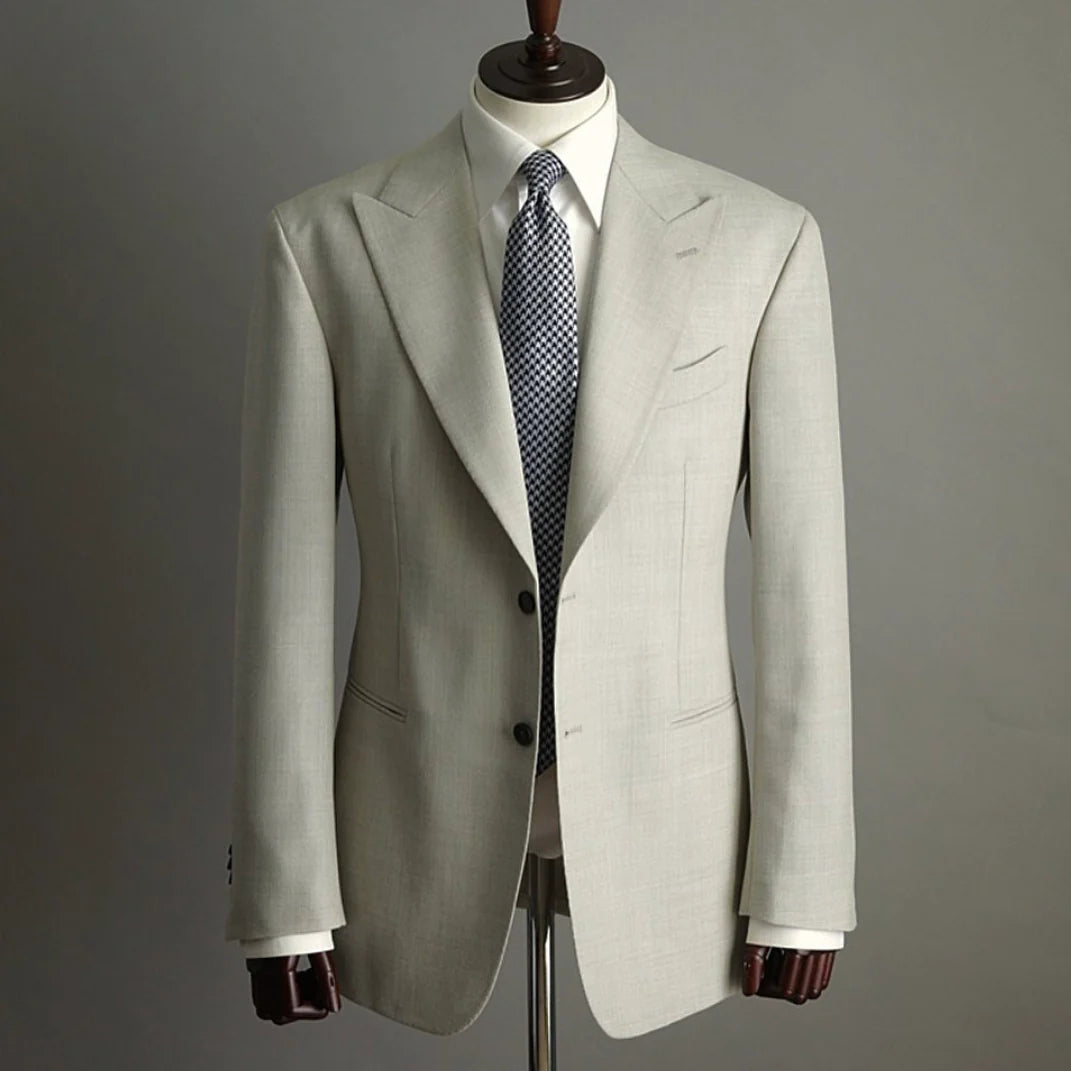 Traje Lino Beige Su Misura