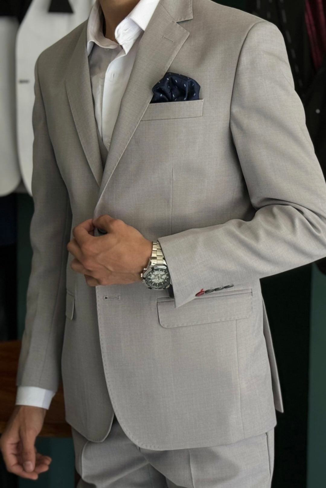 Traje Gris Perla - Main Image