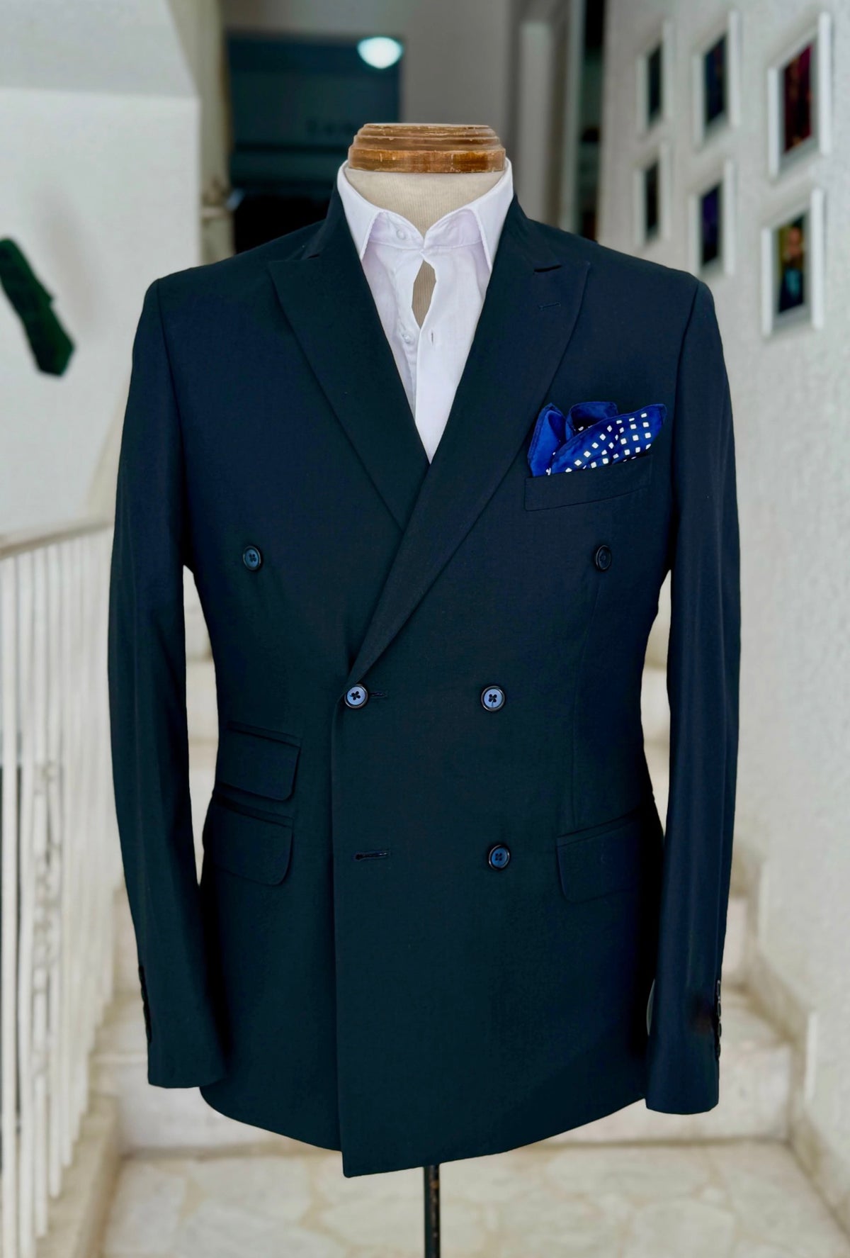 Traje Cruzado Marino