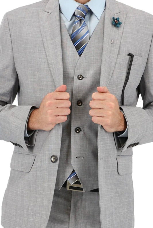Traje Gris Perla Premium