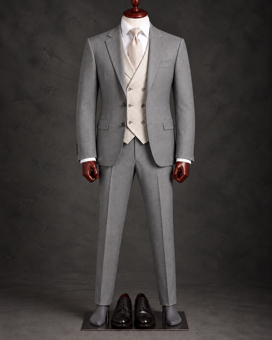 Traje Gris Perla
