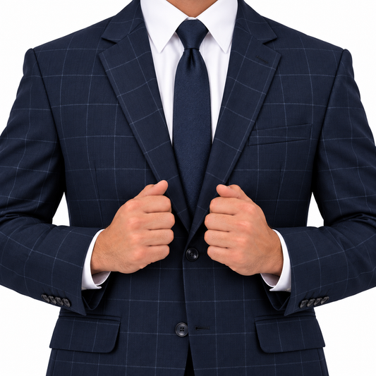 Traje Azul Cuadro de Ventana