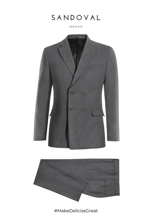 Traje Cruzado Solapa Escuadra