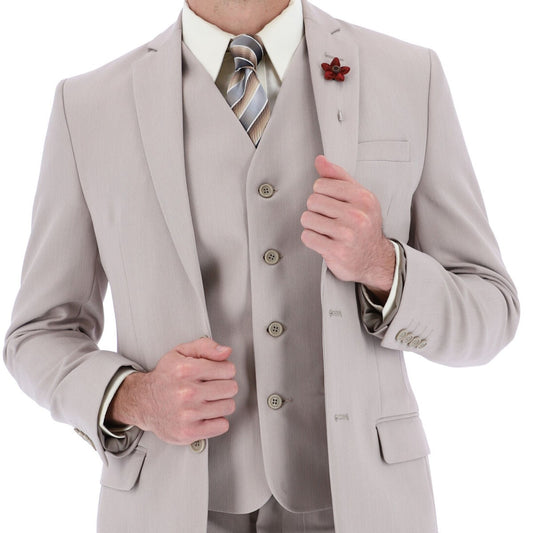 Traje Lino Hueso